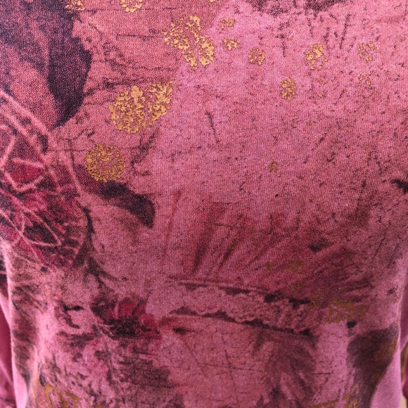 Kappahl Mauve/Gold XS Graphic Tee Gorgeous Color - Picture 4 of 7